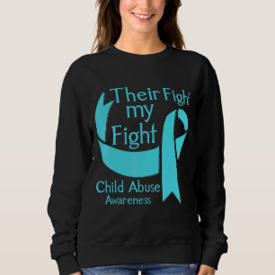 Sweatshirt Leur combat est mon combat contre la maltraitance