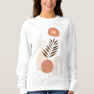 Sweatshirt Lever du soleil botanique personnalisé | Vibration