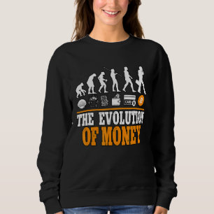 Sweatshirt L'Évolution De L'Argent Cypto Bitcoin Blockchain 1