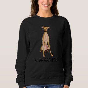 Sweatshirt Lévrier Italien Chien Fou 1