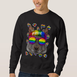 Sweatshirt Lgbt Gay pride des écureuils Mois animal arc-en-ci