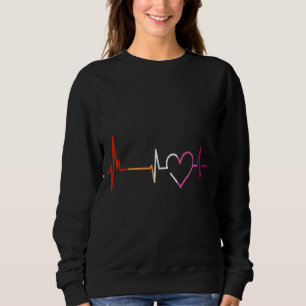 Sweatshirt Lgbt Heartbeat Ekg Gay Lesbian 1