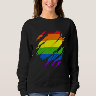 Sweatshirt Lgbt Mois De La Fierté Indicateur Lgbtq+ Lgbtqia+