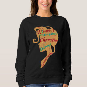 SWEATSHIRT L'HISTOIRE DES FEMMES MOIS CARACTÈRE ENGAGEMENT D