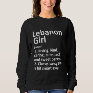 Sweatshirt Liban Girl Ky Kentucky Funny City Accueil Racines
