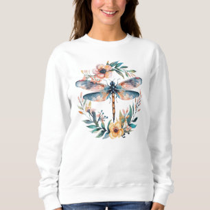 Sweatshirt libellule d'aquarelle