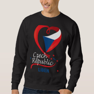 Sweatshirt Liben République Tchèque Drapeau Cardiaque Lion Ti