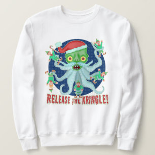 Sweatshirt Libération drôle de chandail laid de Noël le
