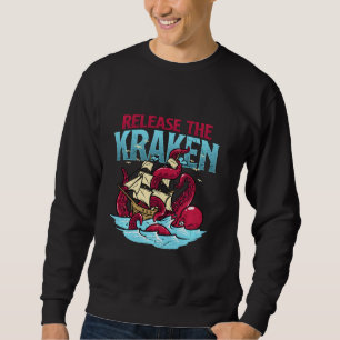 Sweatshirt Libère le Kraken ! Zombi Octobre Zombies Livraison