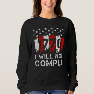 Sweatshirt Liberté Médicale Je Ne Respecterai Pas De Mandats