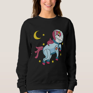 Sweatshirt Licorne Astronaute dans l'Espace Planète Mignon ST