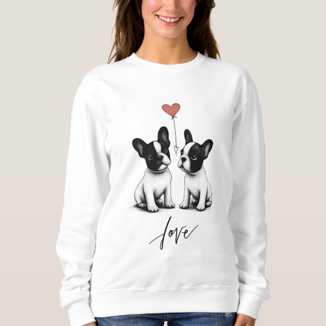 Sweatshirt Lié par le coeur (Devant)