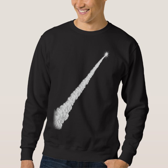 Sweatshirt Ligne artistique de traînée de vapeur au lancement (Devant)