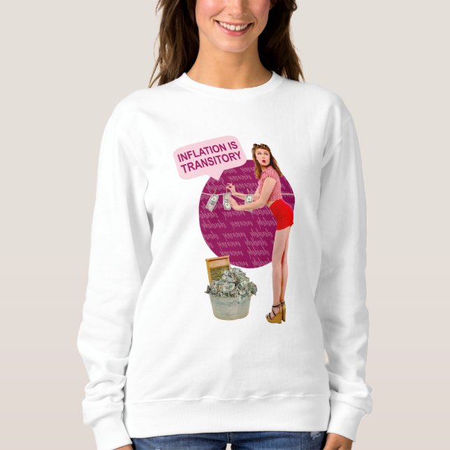 Sweatshirt L'inflation est transitoire (Devant)