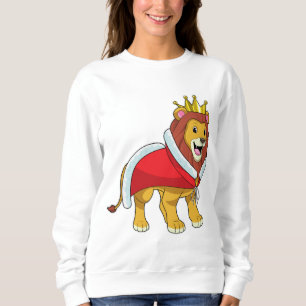 Sweatshirt Lion roi avec Couronne & Cap