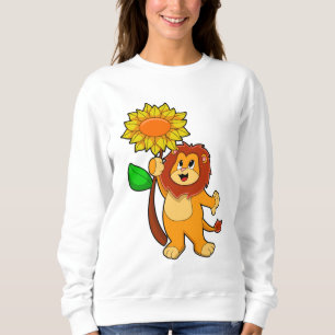 Sweatshirt Lion with Flower