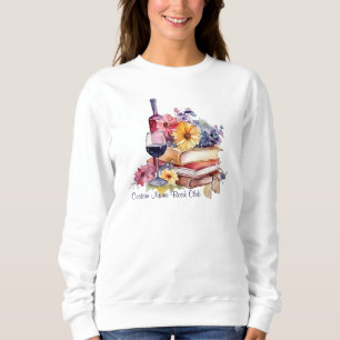 Sweatshirt Lire entre les vins, Club de lecture de livres sur