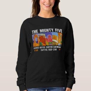 Sweatshirt Liste des cinq grands parcs nationaux de l'Utah Vi