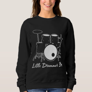 Sweatshirt Little Drummer Bow Drummer Drum Set Musique