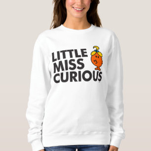 Sweatshirt Little Miss Curieuse Lettres noires