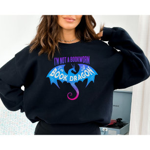 Sweatshirt Livre, Lecteur, Dragon, Lecteur