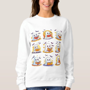 Sweatshirt Livres de lecture de fantôme rétro – Livre effraya