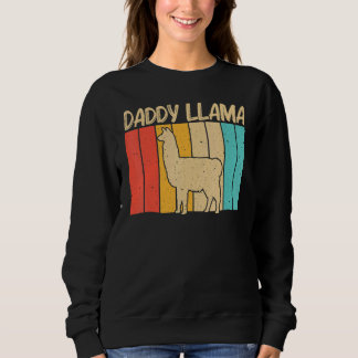 Sweatshirt Llama pour hommes garçons papa lama animal de ferm