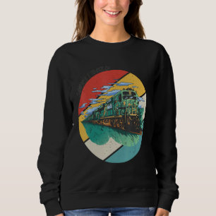 Sweatshirt Locomotive Désolé j'ai klaxonné Conducteur de trai