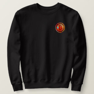 Sweatshirt Logo Bitcoin ; Art coloré