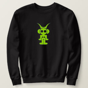 Sweatshirt logo classique imprimé avant vert