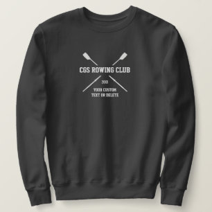 Sweatshirt Logo d'aviron de l'équipage personnalisé Voitures 