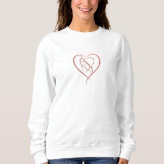 Sweatshirt Logo du visage de la femme élégante avec coeur - M