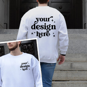 Sweatshirt Logo personnalisé de conception avant et arrière