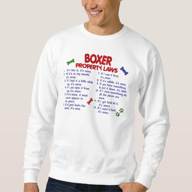 Sweatshirt Lois 2 de propriété de boxeur (Devant)