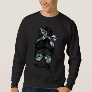 Sweatshirt Lola Life Messy Hair Bun Fête des mères femmes