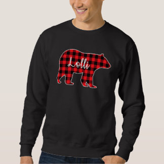 Sweatshirt Lolli Ours Rouge Paid Famille Correspondante Noël