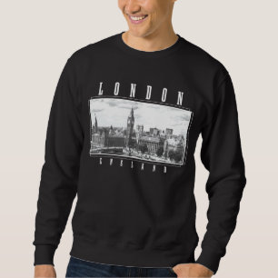 Sweatshirt Londres Angleterre Royaume-Uni Big Ben Skyline Bla