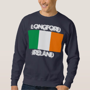 Sweatshirt Longford, Irlande avec le drapeau irlandais