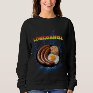 Sweatshirt Longganisa Mème Bootleg Rap Style 90s Vintage Funn