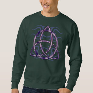 Sweatshirt Longue chemise de la douille des hommes marbrés d