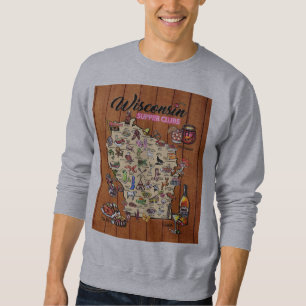 Sweatshirt Longue Manche - Carte LG - Carte du club de souper