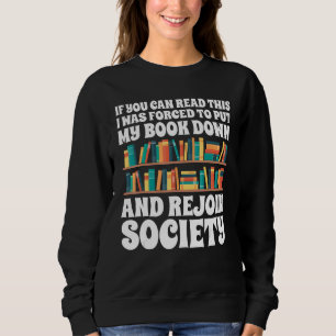 Sweatshirt Lony Lecture Livres Lover Librarian Pour Bookaholi