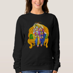 Sweatshirt Lord Krishna Et Devi Radha Méditation De La Déité