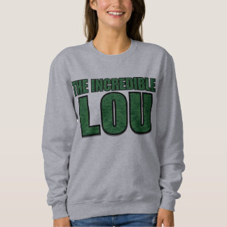 Sweatshirt Lou Incroyable - Typographie à motif de brique ver
