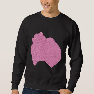 Sweatshirt Loulou De Pomeranian Spitz Dog Silhouette Graphism