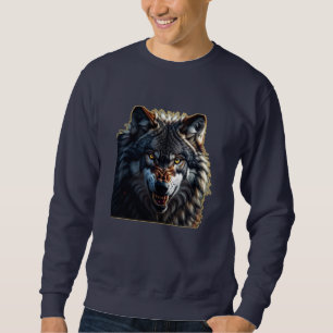 Sweatshirt Loup Féroce – Symbole de Force et de Liberté