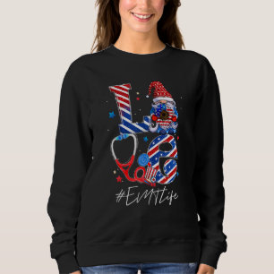 Sweatshirt Love American Emt Life Scrub Nuring Student 4th O