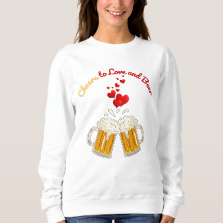 Sweatshirt Love and beer for couples