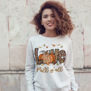 Sweatshirt Love Fall Y'all