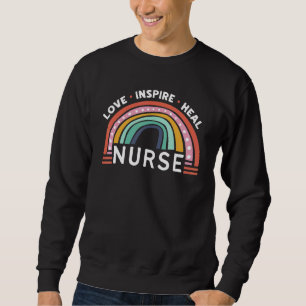 Sweatshirt Love Inspire Heal Nurse Soins de santé Médicales